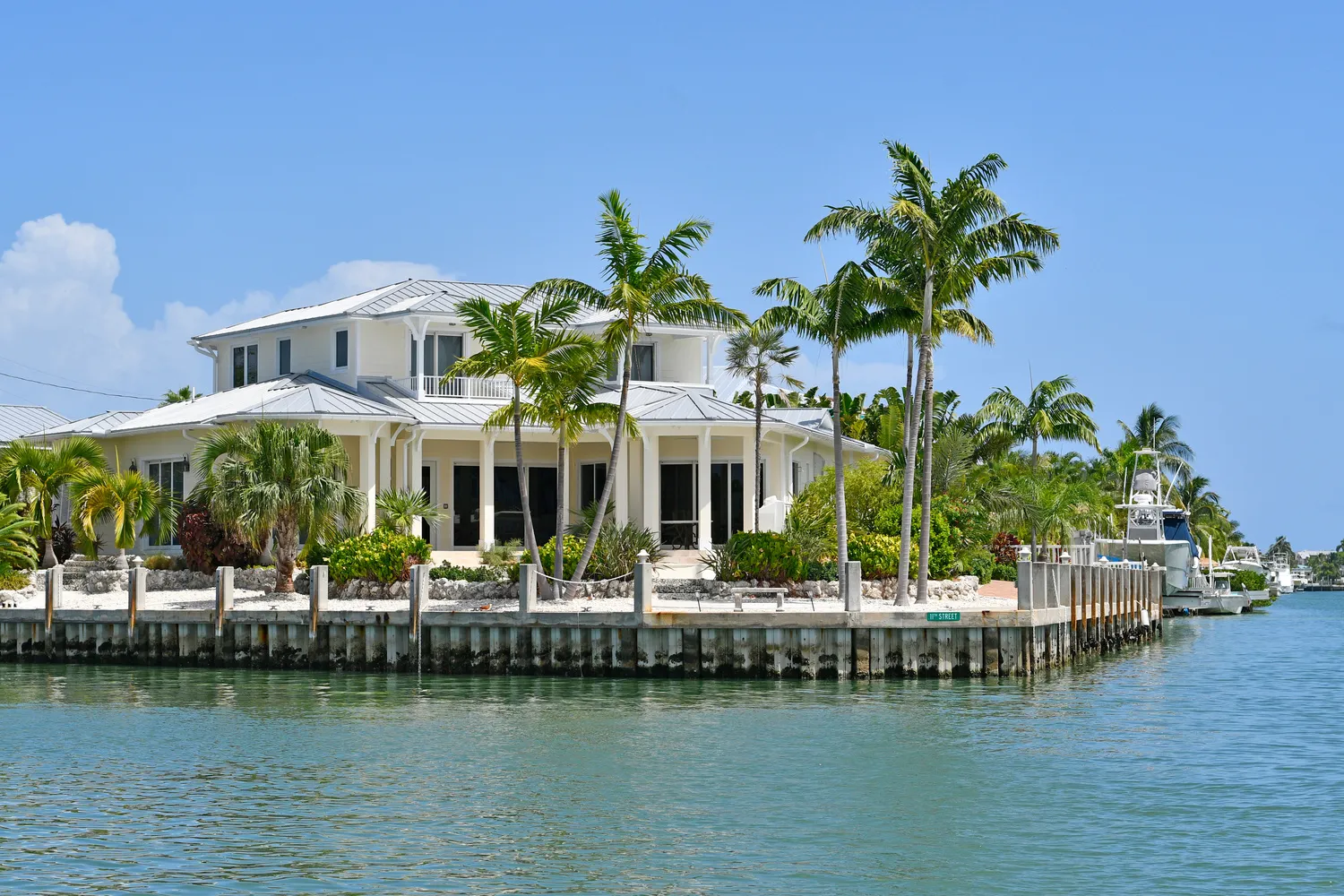 Local mortgage company in Florida providing loan services for a house near the water